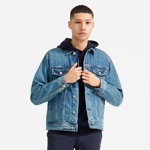 Everlane Men's Medium‎ The Denim Jacket Long Sleeve Blue Jean Casual Streetwear